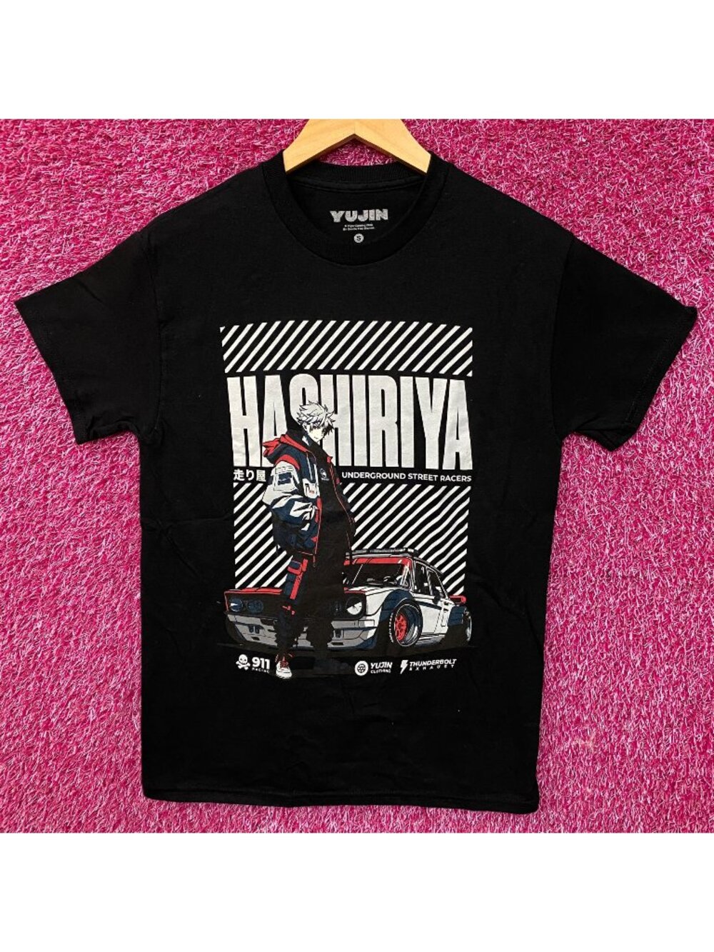 Yujin Clothing Hashiriya Underground Street Racers Car T-Shirt Small